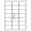 Etykiety samoprzylepne Zweckform ILK 3*63,5x38,1 na koperty C6 7160 (100)