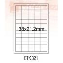 Etykiety samoprzylepne Emerson ILK 5*38x21,2 (100)