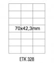 Etykiety samoprzylepne Emerson ILK 3*70x42,3 (100)