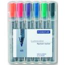 Marker do tablic suchocieralnych Staedtler Lumocolor Whiteboard S351 WP6 6 szt w etui Whiteboar