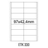   Etykiety samoprzylepne Emerson ILK 2*97x42,4 (100)