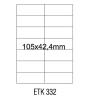   Etykiety samoprzylepne Emerson ILK 2*105x42,4 (100)