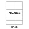   Etykiety samoprzylepne Emerson ILK 2*105x48 (100)