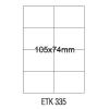   Etykiety samoprzylepne Emerson ILK 2*105x74 (100)