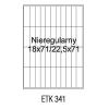   Etykiety samoprzylepne Emerson nieregularne ILK 18x71 / 22,5x71 (100)