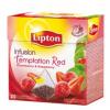Herbata ekspresowa Lipton truskawka i malina Temptation Red piramidki 20 torebek